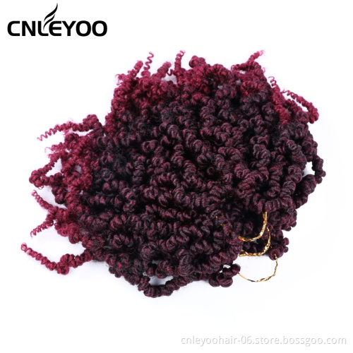 10 Inch Spring Senegalese Twist Crochet Hair For Women 16 Strands Pre-twisted Spring Crochet Braids For Beauty